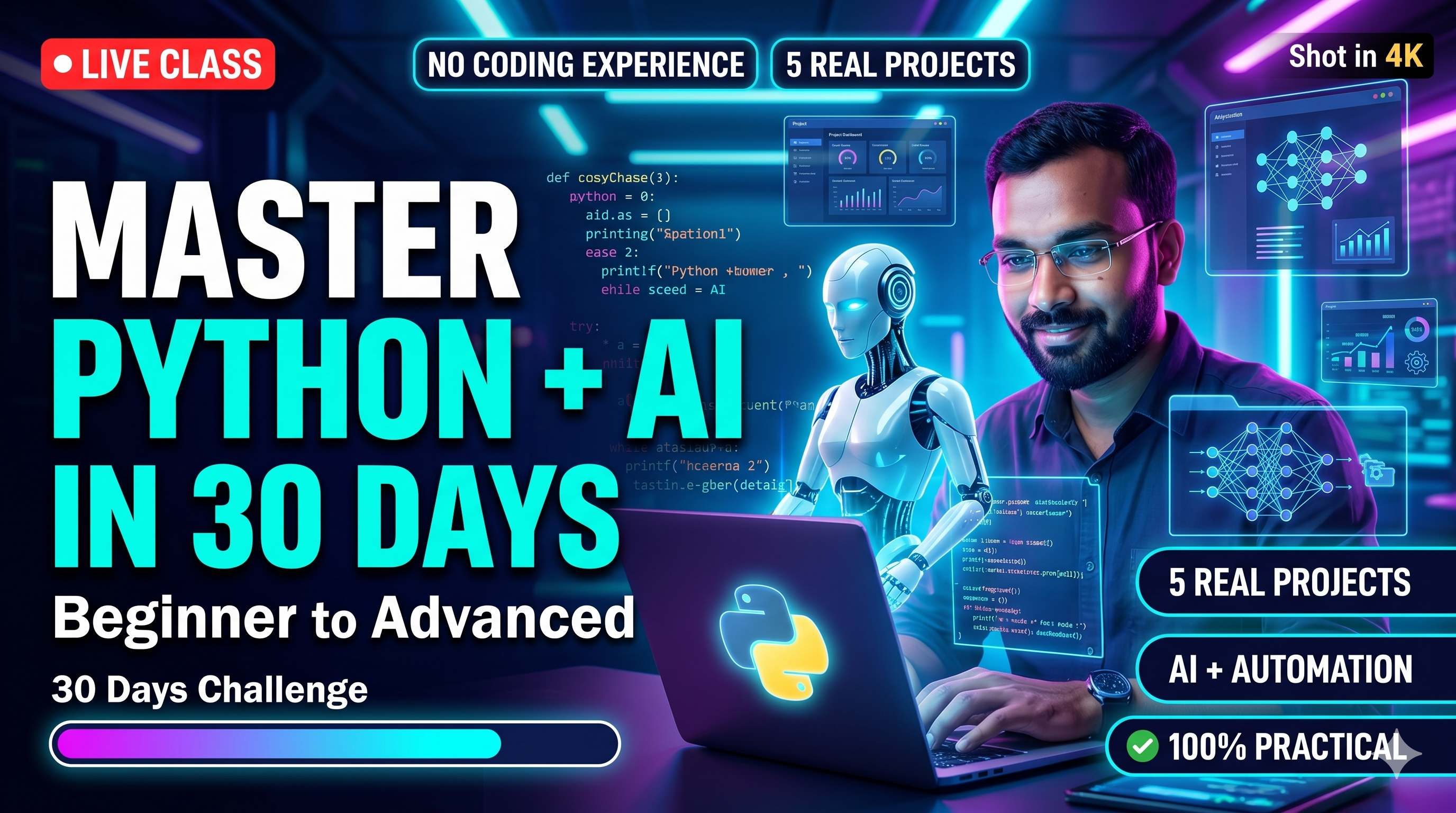 Master Python + AI Skills in 30 Days Thumbnail