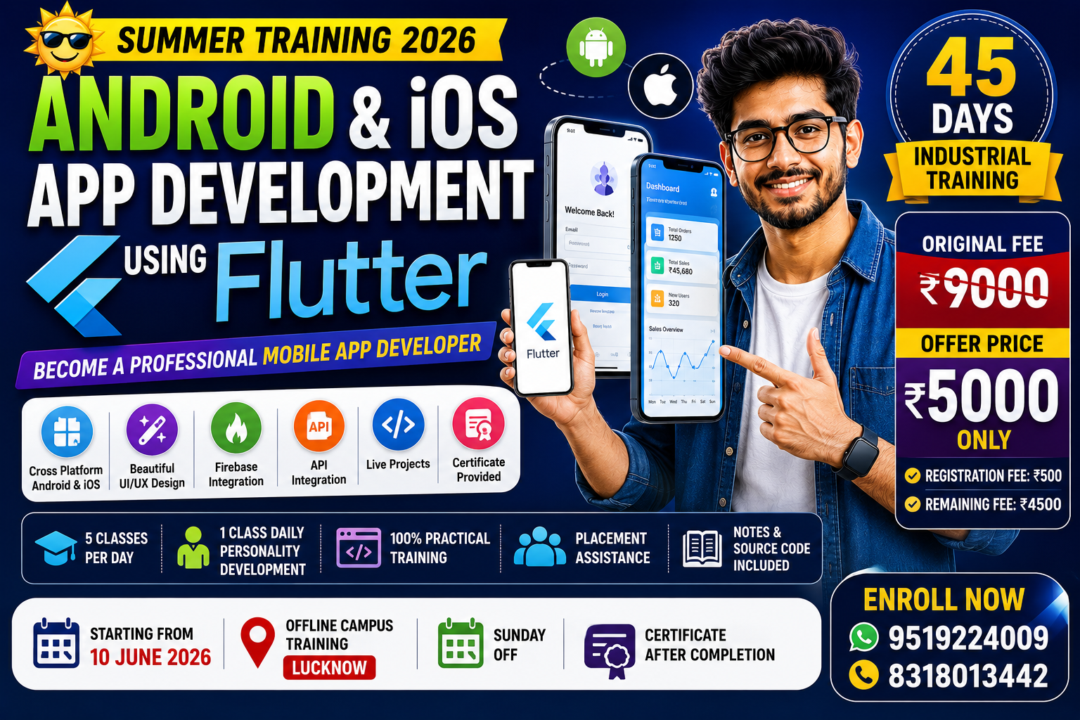 Android & iOS App Development using Flutter 2026