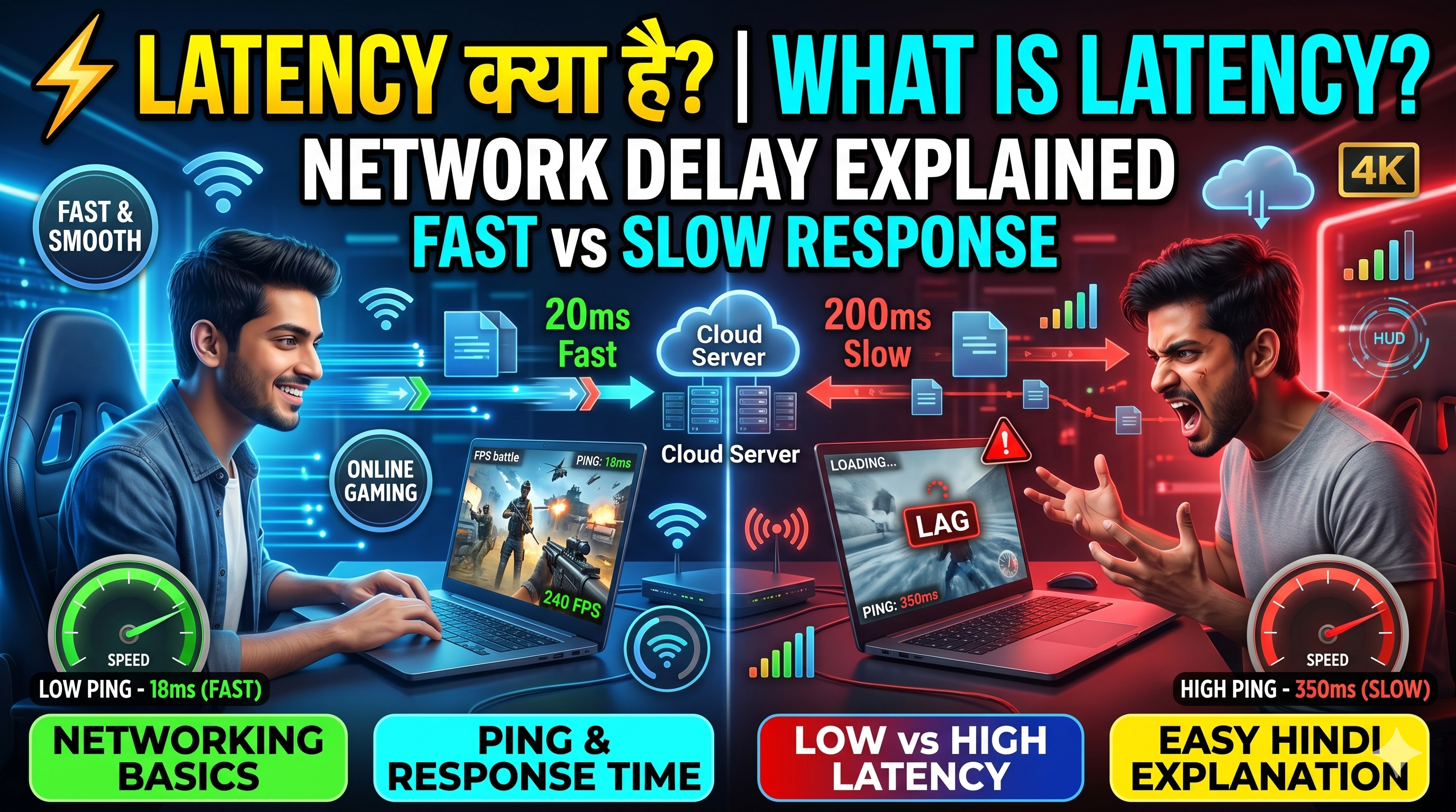 ⚡ Latency क्या है? (What is Latency?)