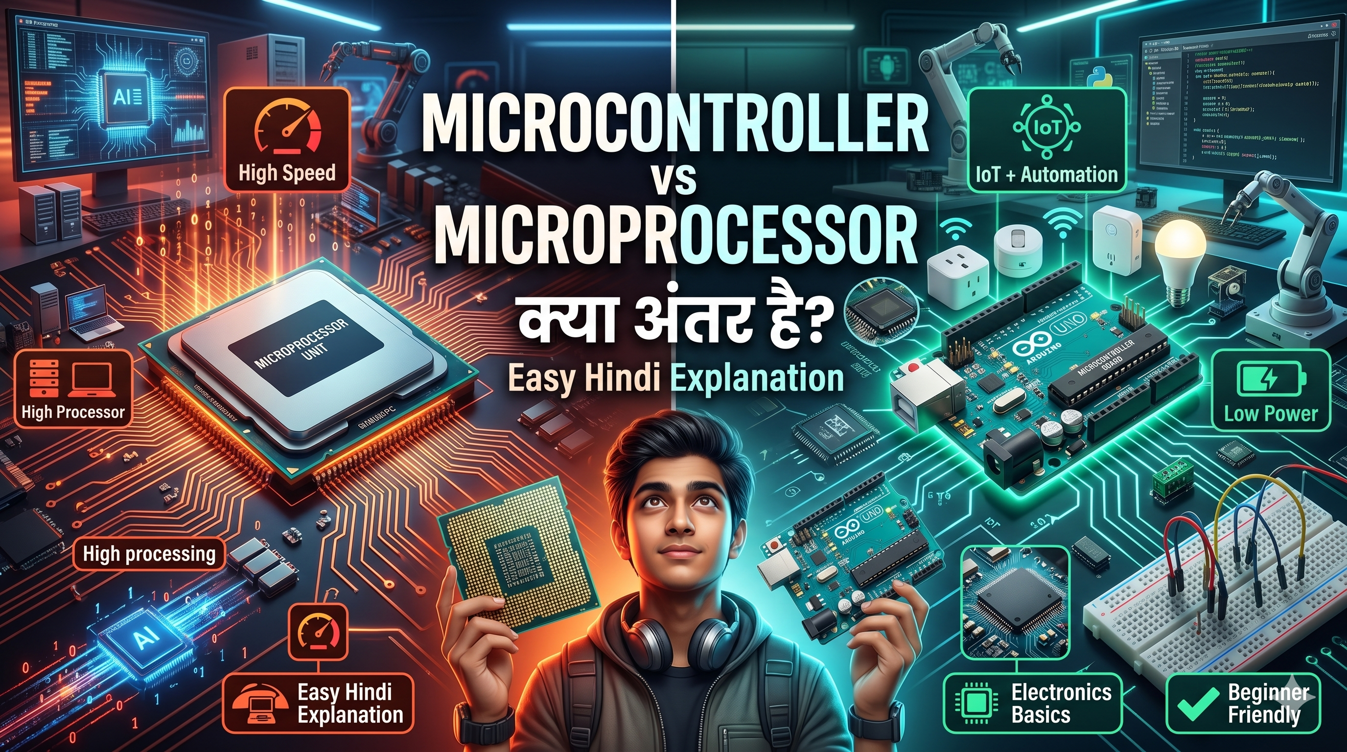Microcontroller और Microprocessor क्या हैं?